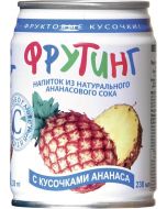 FRUITING fruit drink with pineapple pieces, 0.238l