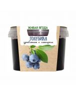 Live berry Egorievskie Traditions Crushed blueberries with sugar, 300 g