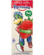 Milk cocktail Strawberry without milk fat substitute RASTISHKA, 210 g