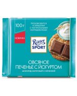 RITTER SPORT Chocolate Oatmeal cookies with yoghurt, 100 g