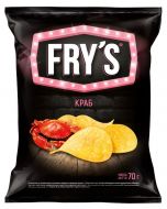 FRYS potato chips with crab flavor, 70 g