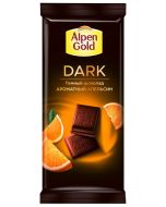 ALPEN GOLD Dark chocolate with orange, 80 g