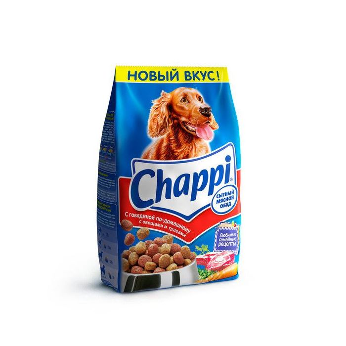 Dry dog food CHAPPI Hearty meat lunch Home style beef with