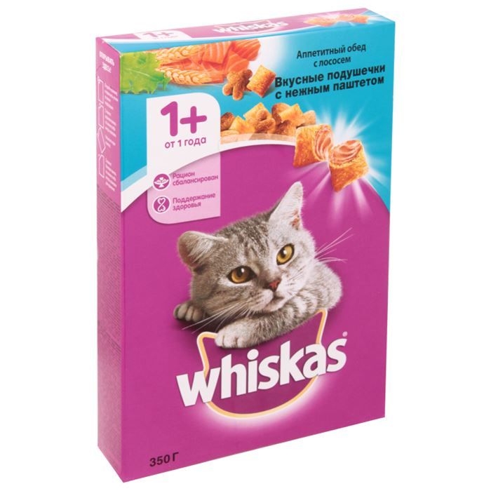 Dry food for cats WHISKAS Tasty pads with a delicate pate