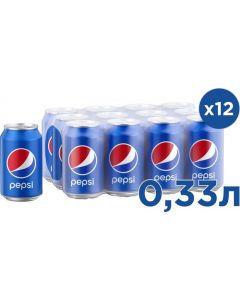 Carbonated drink PEPSI, 0.33 l