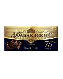 Chocolate Babaevsky elite cocoa 75%, 100g