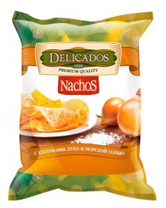 DELICADOS Nachos corn chips with onion pieces and sea salt, 150 g