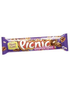 Chocolate bar PICNIC Walnut, 52g