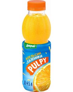 Juice drink PULPY Orange, 0.45l