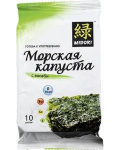 Nori chips MIDORI with wasabi, 5 g