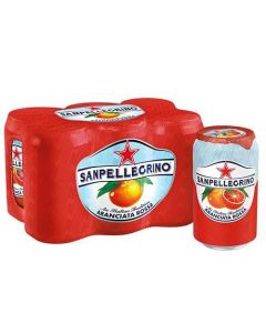 SANPELLEGRINO Red orange drink, can, packing 6 * 0.33 l