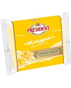 Cheese PRESIDENT Master of sandwiches Maazdam bzmzh, 150 g