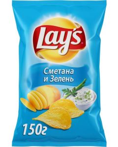 Chips LAY`S Sour cream and Greens, 150g