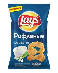 LAY`S chips with sour cream and onion flavor, 150 g