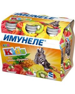 Fermented milk drink IMUNELE For kids Tutti-frutti 1.5% in packaging, 6x100g
