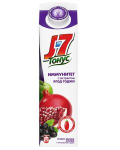 Nectar J7 TONUS Immunity pomegranate / apple / chokeberry / goji berry extract, 0.9l