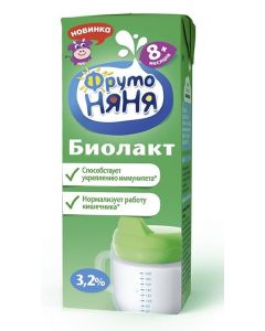 Biolact FRUTONYANYA 3.2% from 8 months, 200g