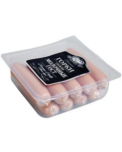 Sausages Milk DMITROGORSKY PRODUCT Near slides GOST, 450g