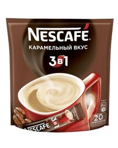 NESCAFE coffee 3 in 1 caramel taste instant, 20x16g