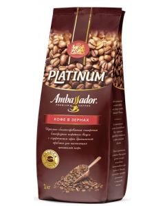 Coffee beans AMBASSADOR Platinum, 1 kg