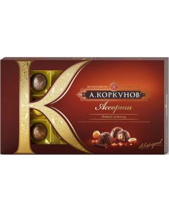 Milk dark chocolate assorted A.KORKUNOV 192 g