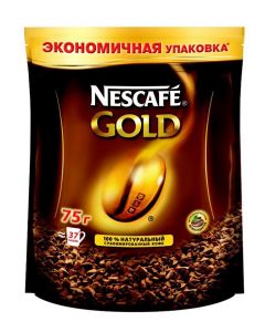 Instant coffee Gold NESCAFE, package, 75 g