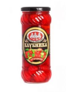 Strawberry TABLE-SAMOBRANKA in syrup selected, 580 ml