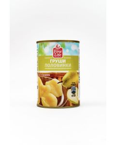 Pears FINE LIFE With skin, halves in light syrup, 410 g