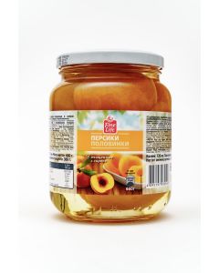 Peaches FINE LIFE Halves in syrup, 660 g