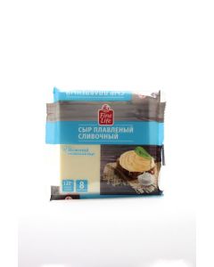 Processed cheese FINE LIFE Creamy slices, 130 g