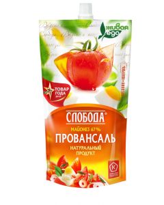 Mayonnaise Sloboda Provencal 67%, 400 ml