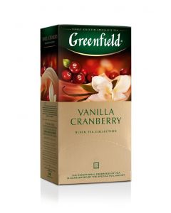 GREENFIELD Vanilla Cranberry tea bags, 25 bags