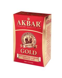Black tea AKBAR GOLD large-leaf, 200 g