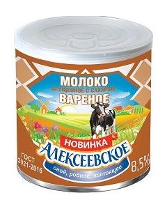 Condensed milk boiled Alekseevskoe, 360 g