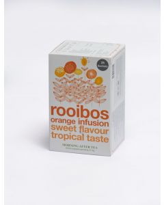 MORNING AFTER TEA Rooibos orange infusion sweet flavor tropical taste tea bags, 25 x 1.5 g