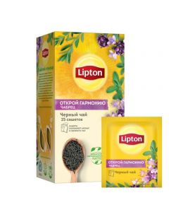 Black tea LIPTON Thyme, 25 x 1.5 g