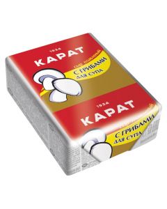 Processed cheese KARAT with mushrooms for soup, 90 g