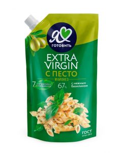 Mayonnaise I LOVE TO COOK Olive with pesto 67%, 390 ml
