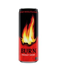 Energy drink BURN Original in a tin can, 0.25 l