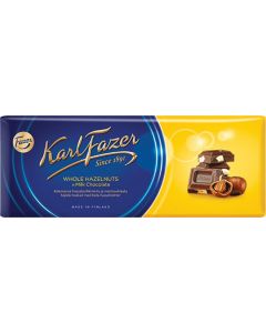 KARL FAZER Milk chocolate with whole hazelnuts 200 g